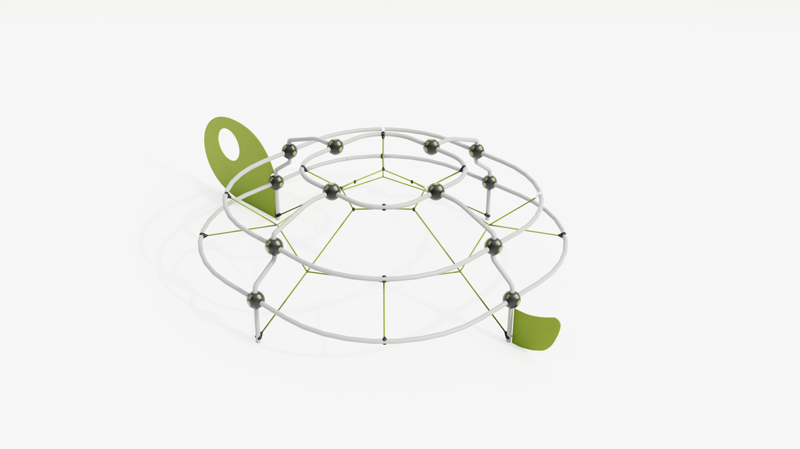 Circular net climber