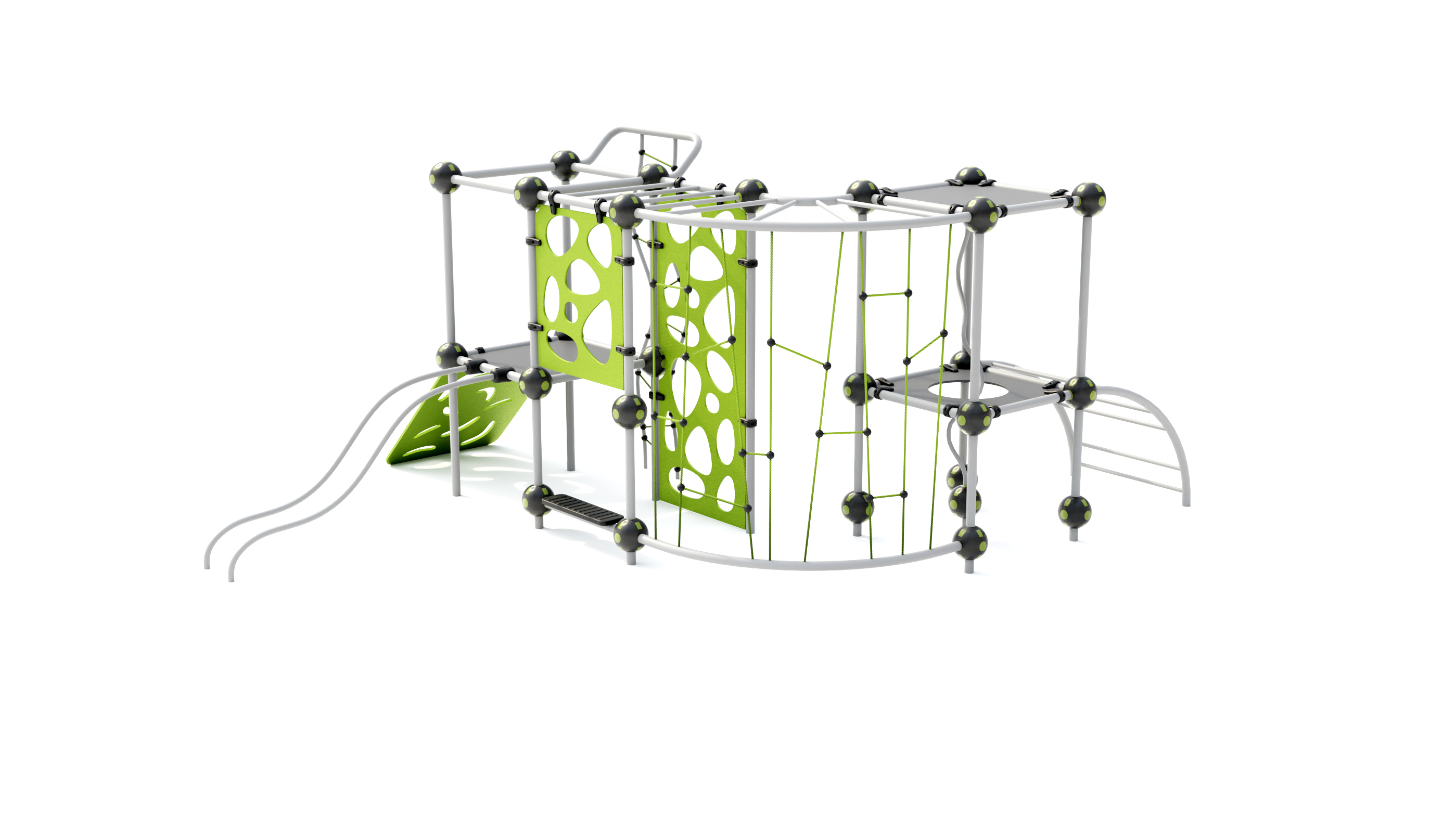 Rope tower play element