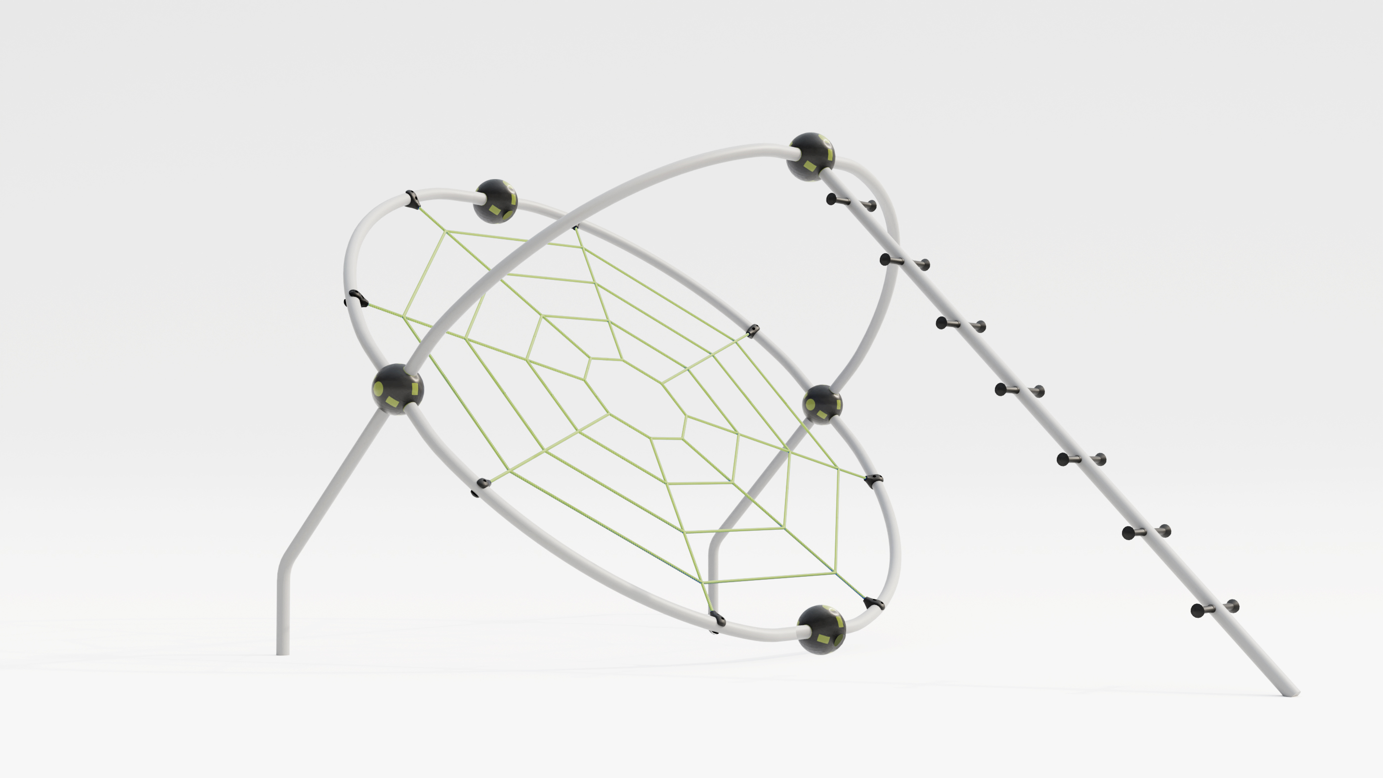 Swing web climber
