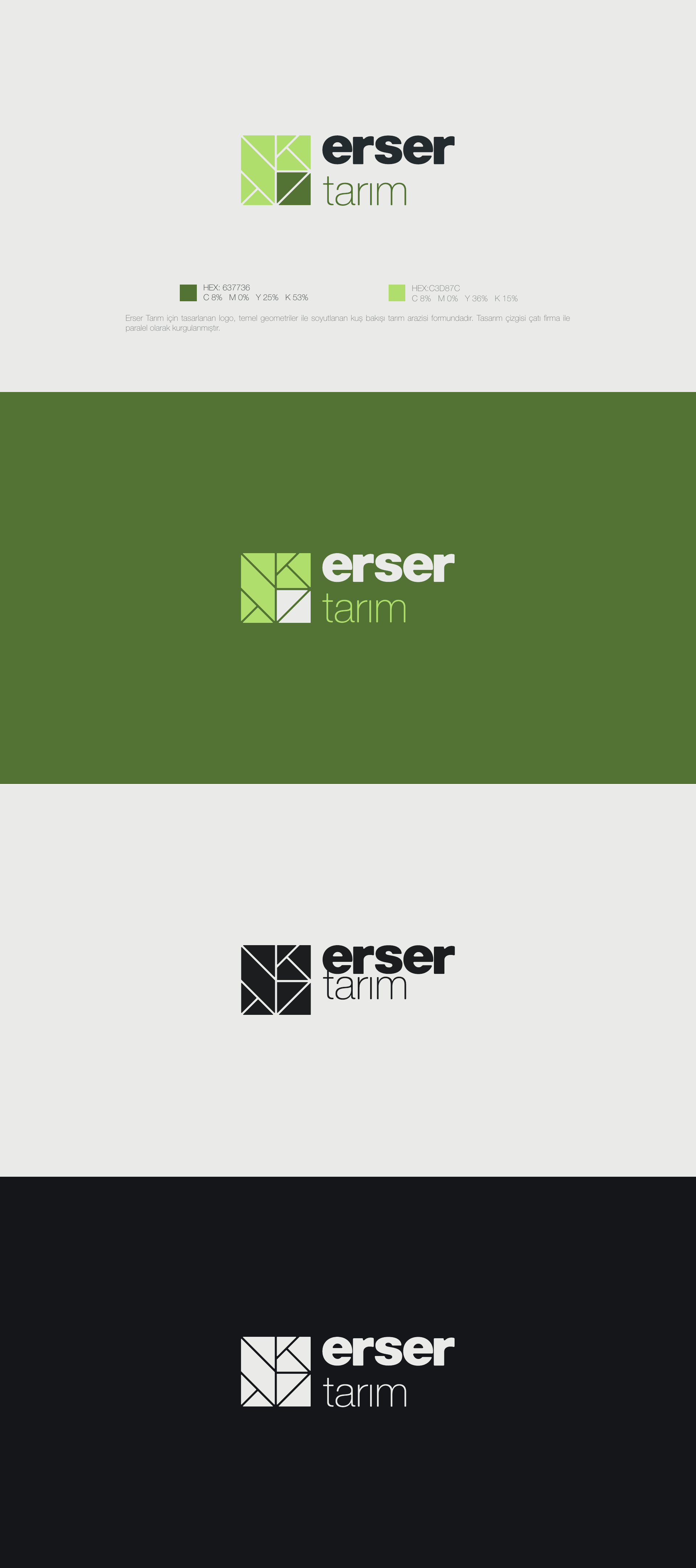 Erser Tarım logo study sheet