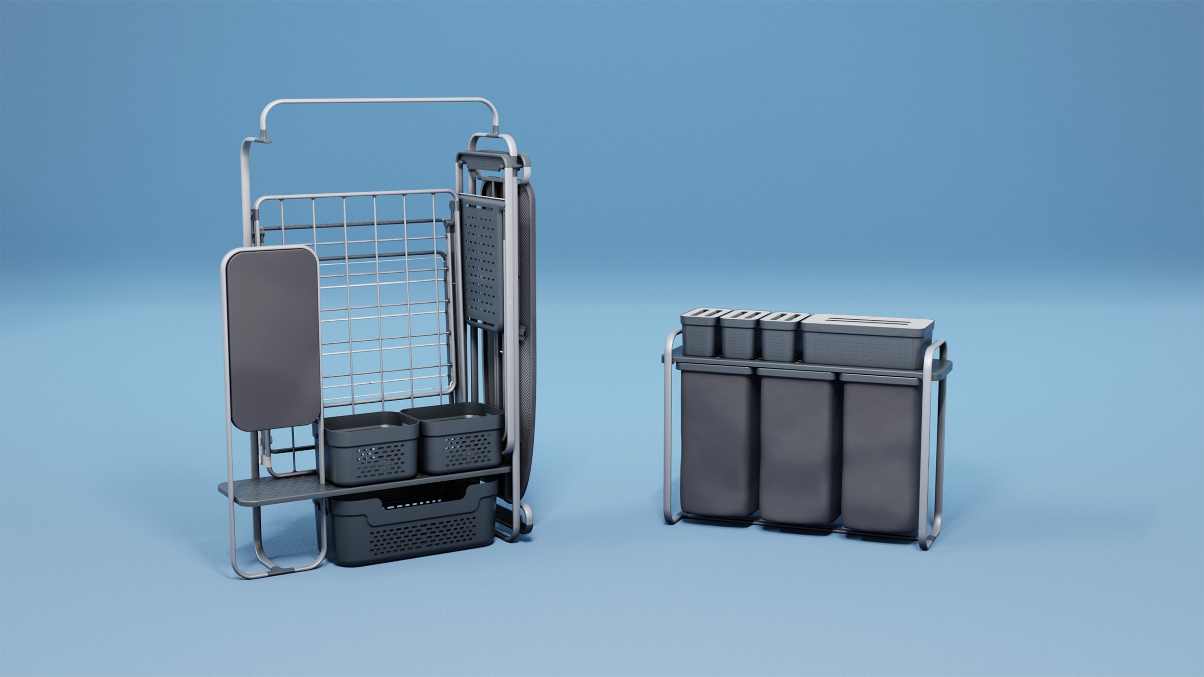 Compact laundry system