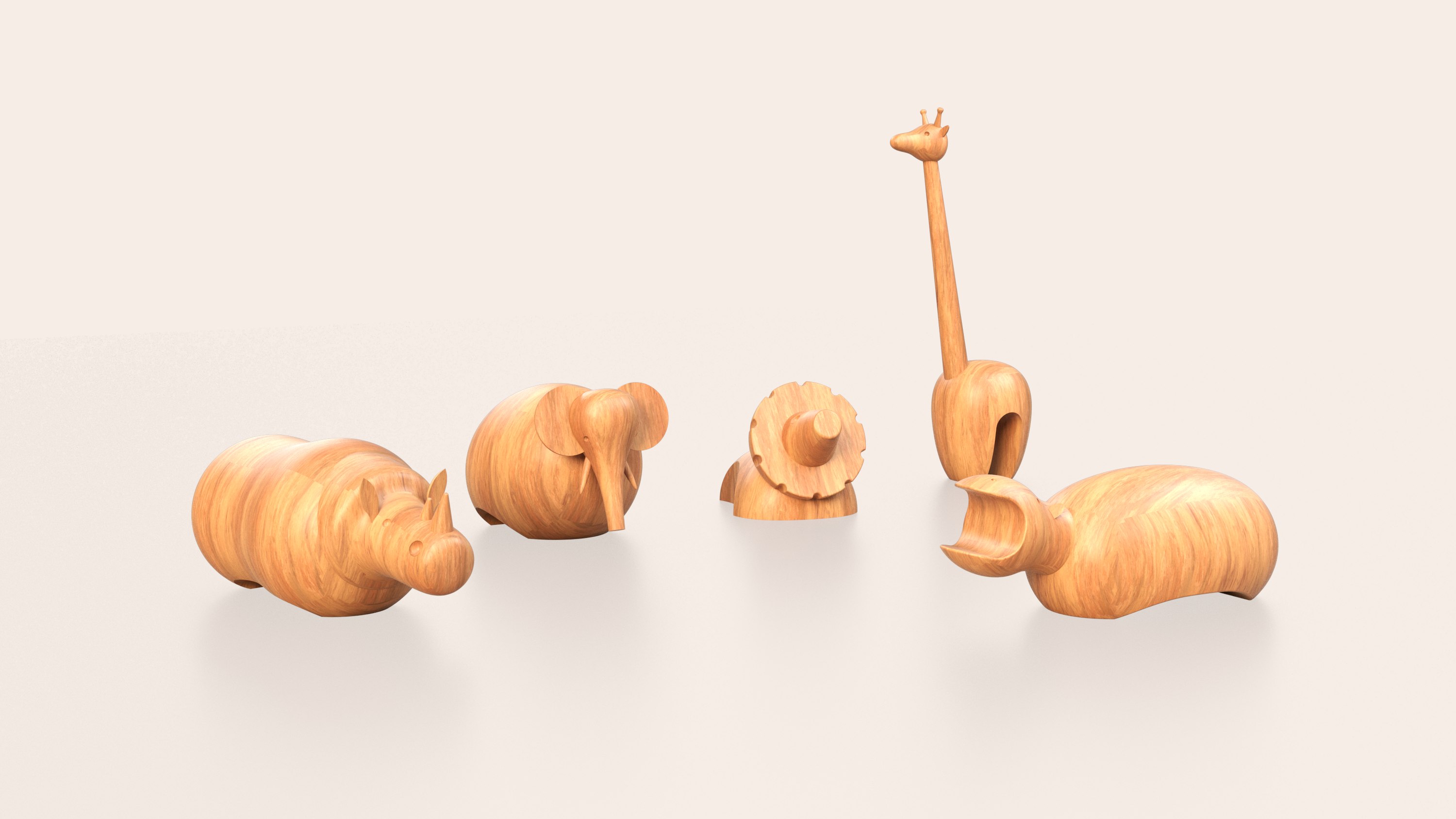 Safari animal object collection