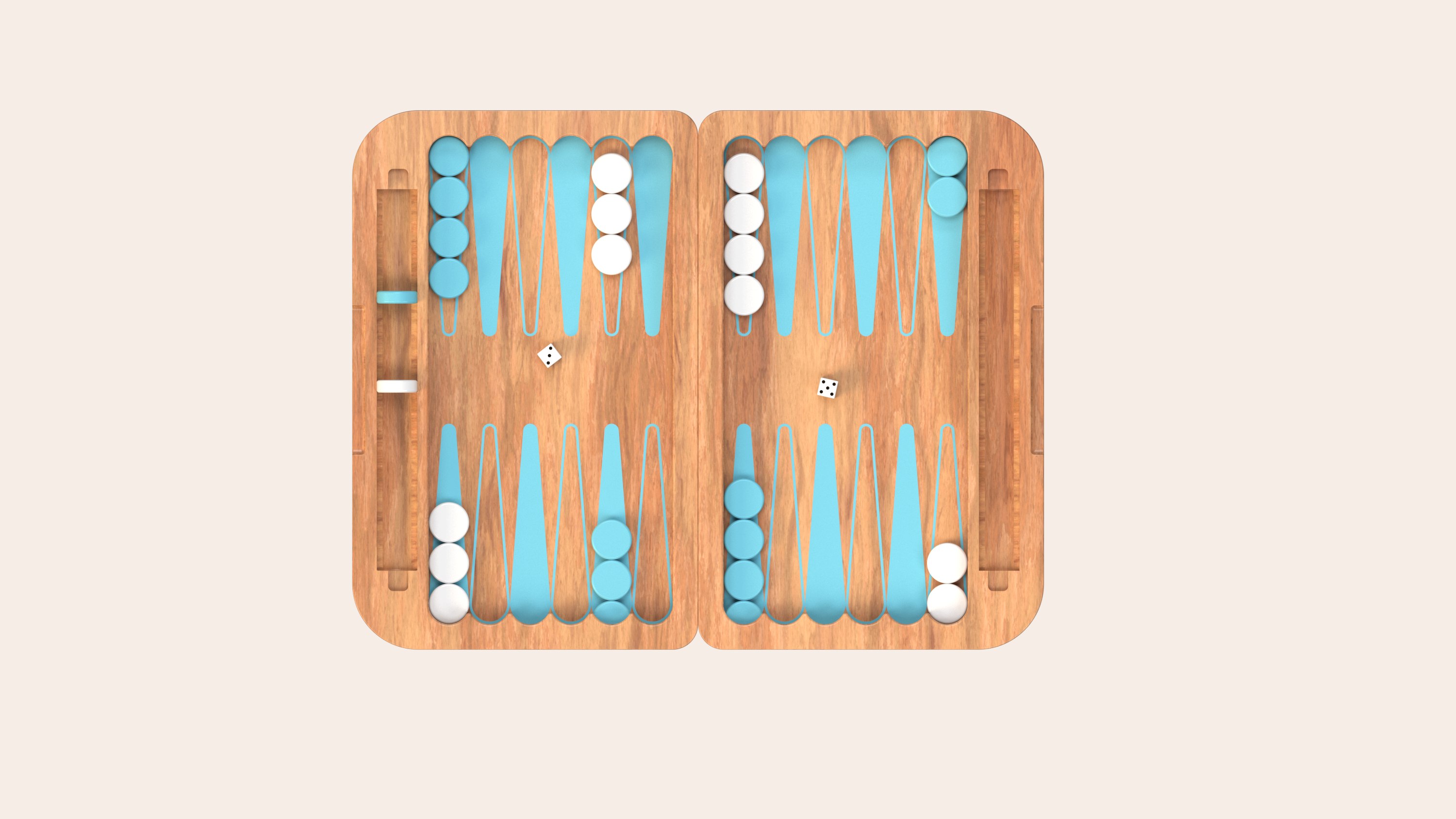 Backgammon board from above