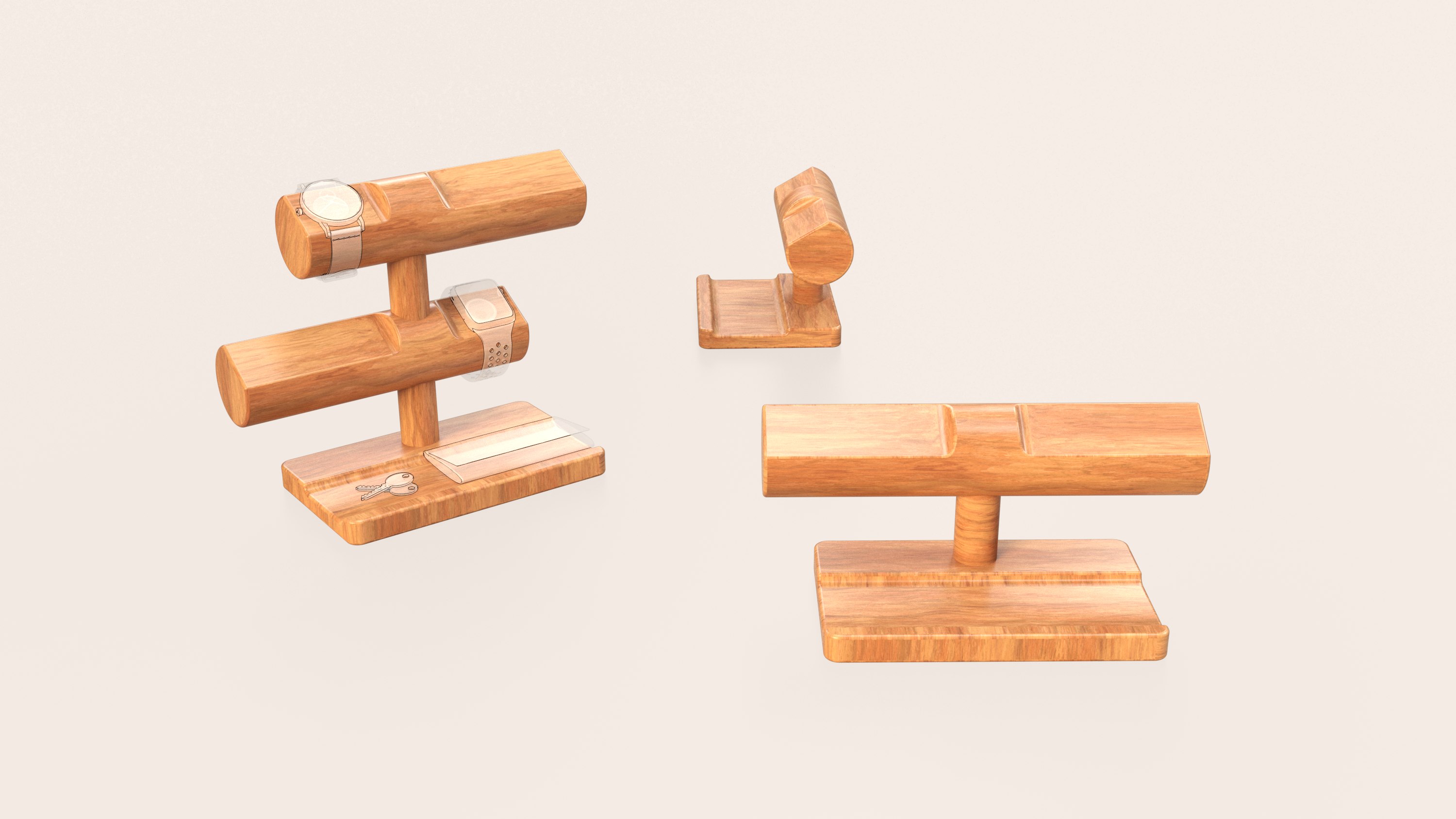 Wooden watch stand concepts