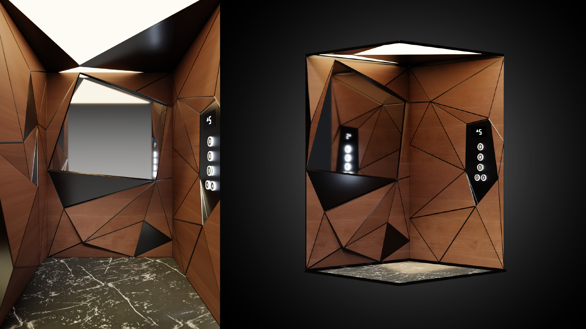Poly elevator concept render