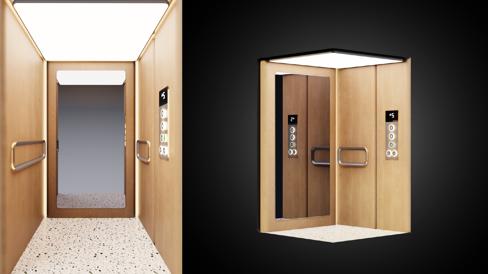 Round elevator concept render