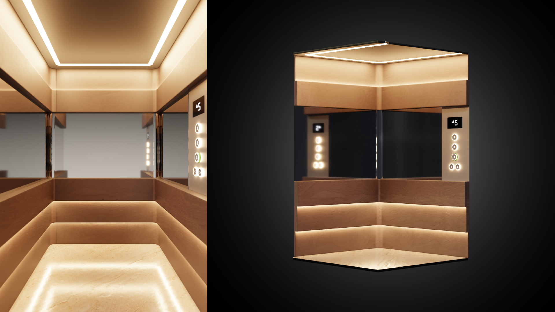 Stack elevator concept render